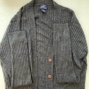 MK Michael Kors Gray Cardigan Sweater with Buttons